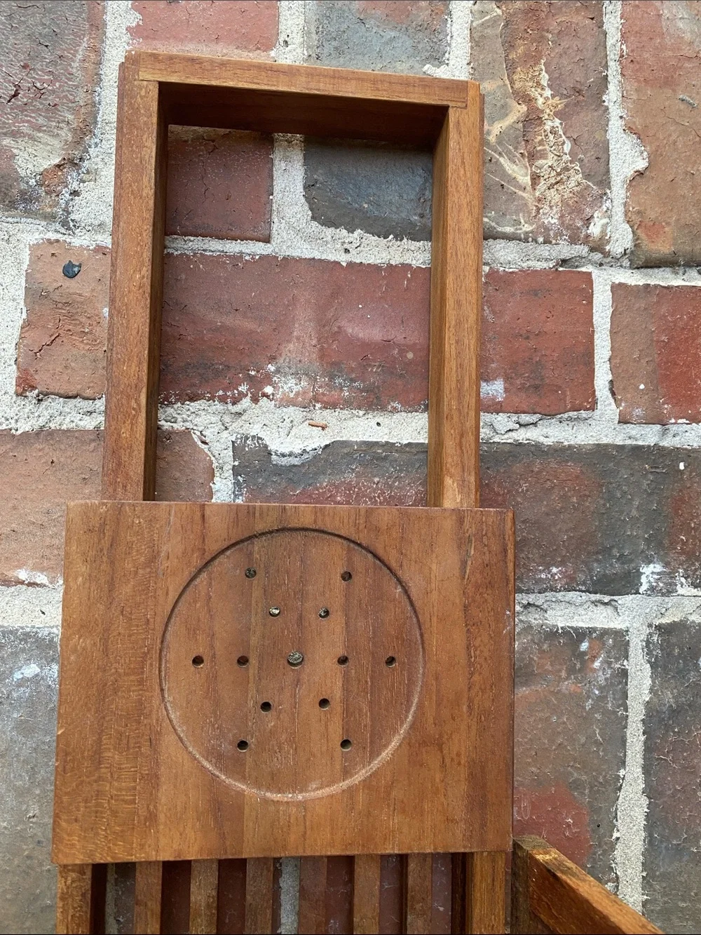 Teakwood Expandable Bath Caddy Tray with Book Stand & Wine Glass Holder